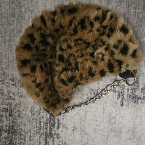 Leopard Print Faux Fur Mini Purse